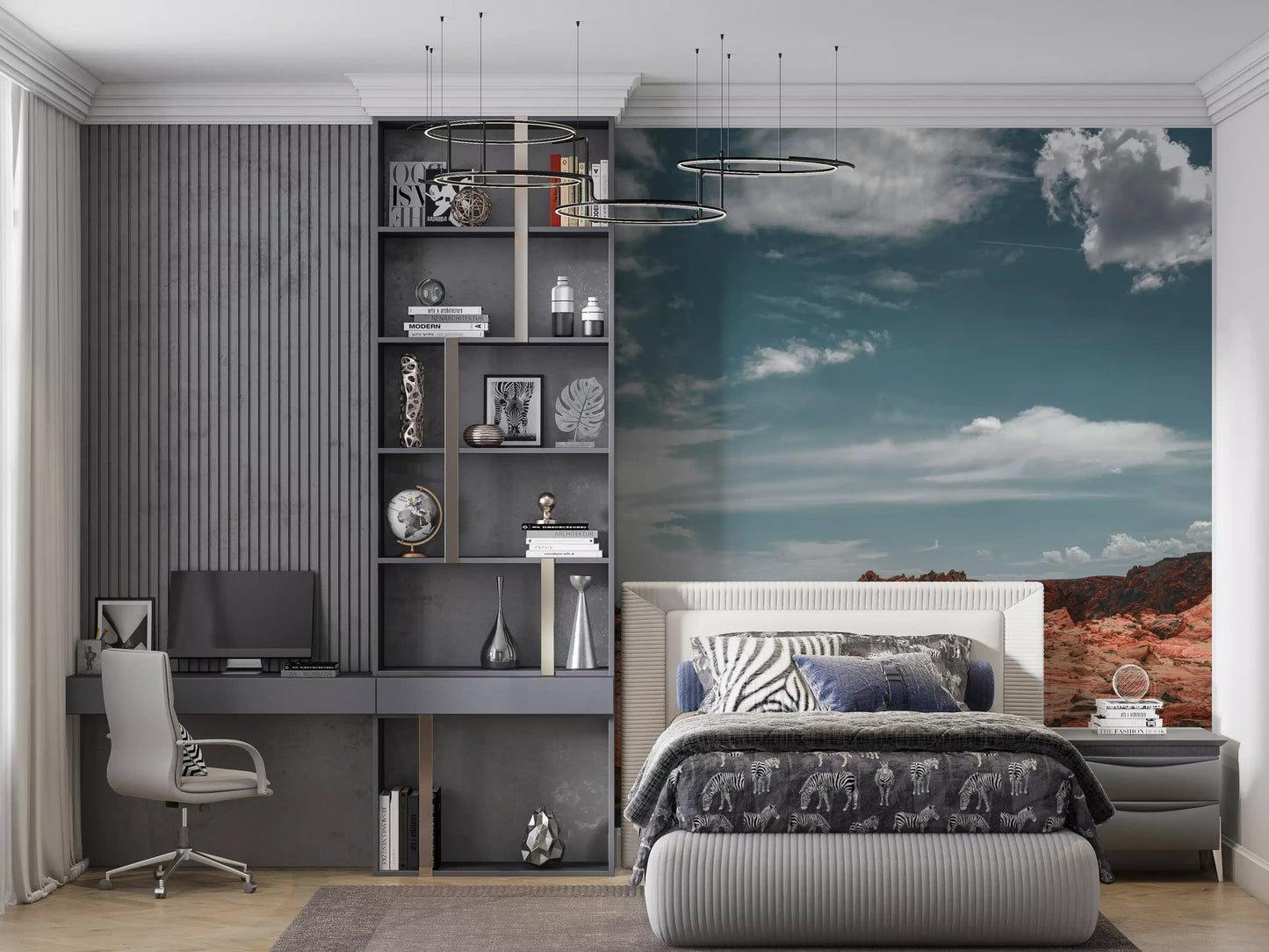 Winding Desert Highway Wall Mural