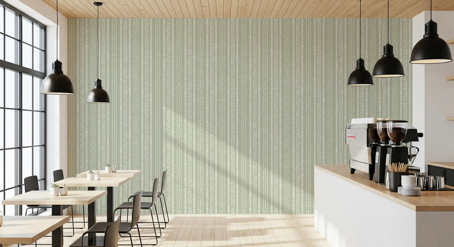 Organic Dashed Texture Sage Wallpaper⁠