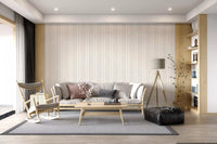 Stitched Neutral Stripe Pattern Wallpaper⁠