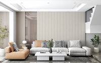 Stitched Neutral Stripe Pattern Wallpaper⁠