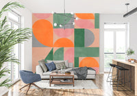 Arcos geométricos modernos Wall Mural