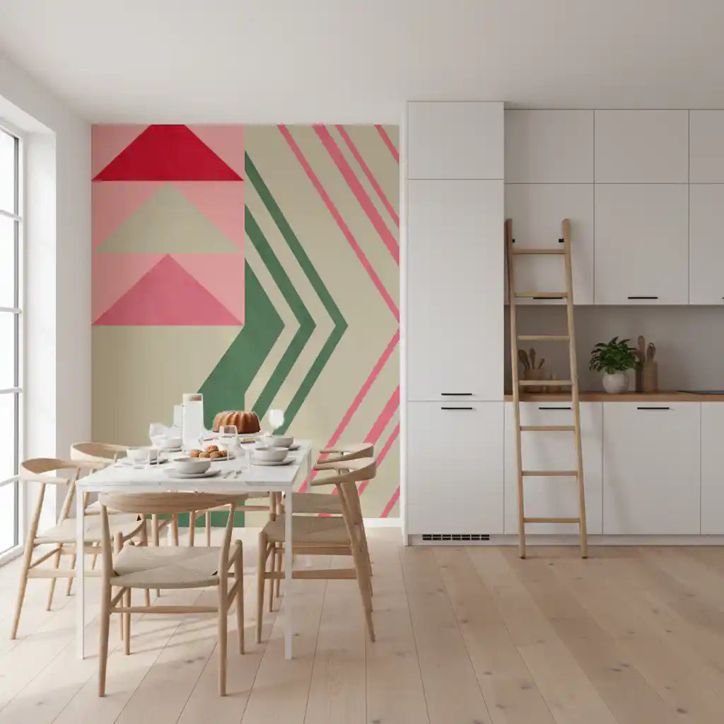Harmonia do Triângulo Geométrico Wall Mural