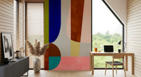 Composição moderna de meados do século Wall Mural