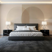 Círculos minimalistas em tons suaves de bege Wall Mural