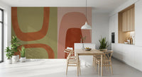 Arcos abstratos terrosos Wall Mural