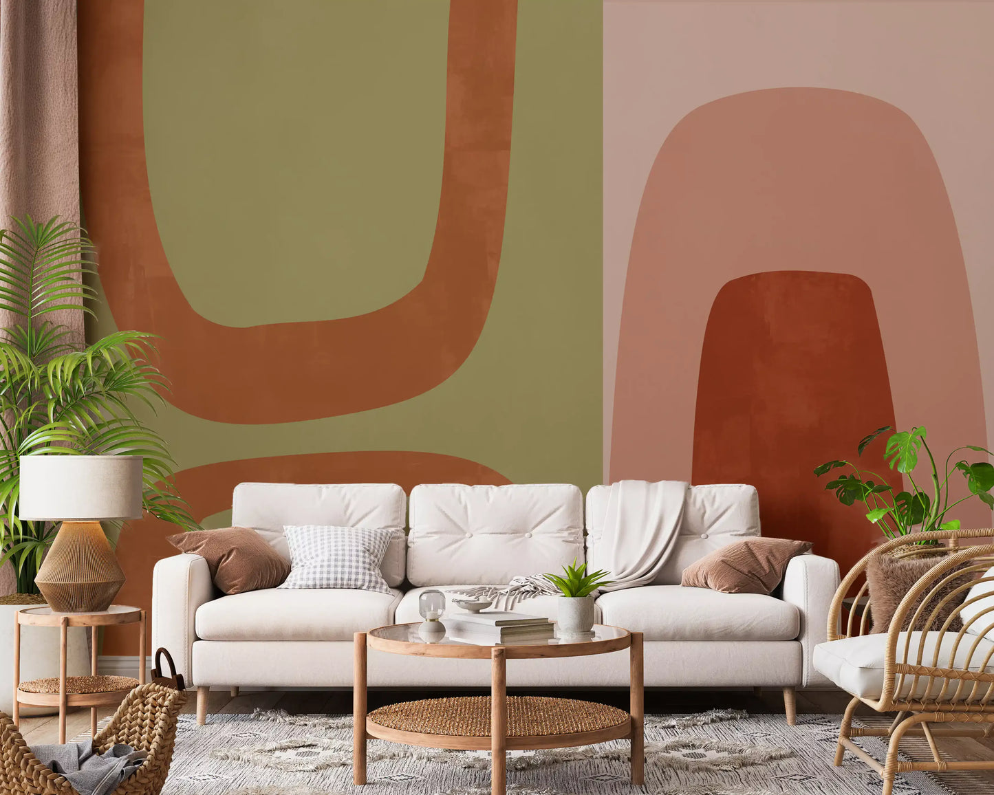 Arcos abstratos terrosos Wall Mural