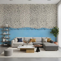Dotted Horizon Coastal Accent Wall Mural