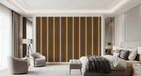 Classic Earth Tone Vertical Stripe Wall Mural
