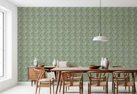 Zellige Style Tiles -  Celadon Wallpaper⁠