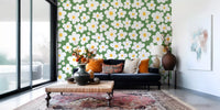 Retro Daisy Meadow Wall Mural