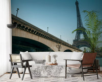 Parisian Riverside Landmark Wall Mural