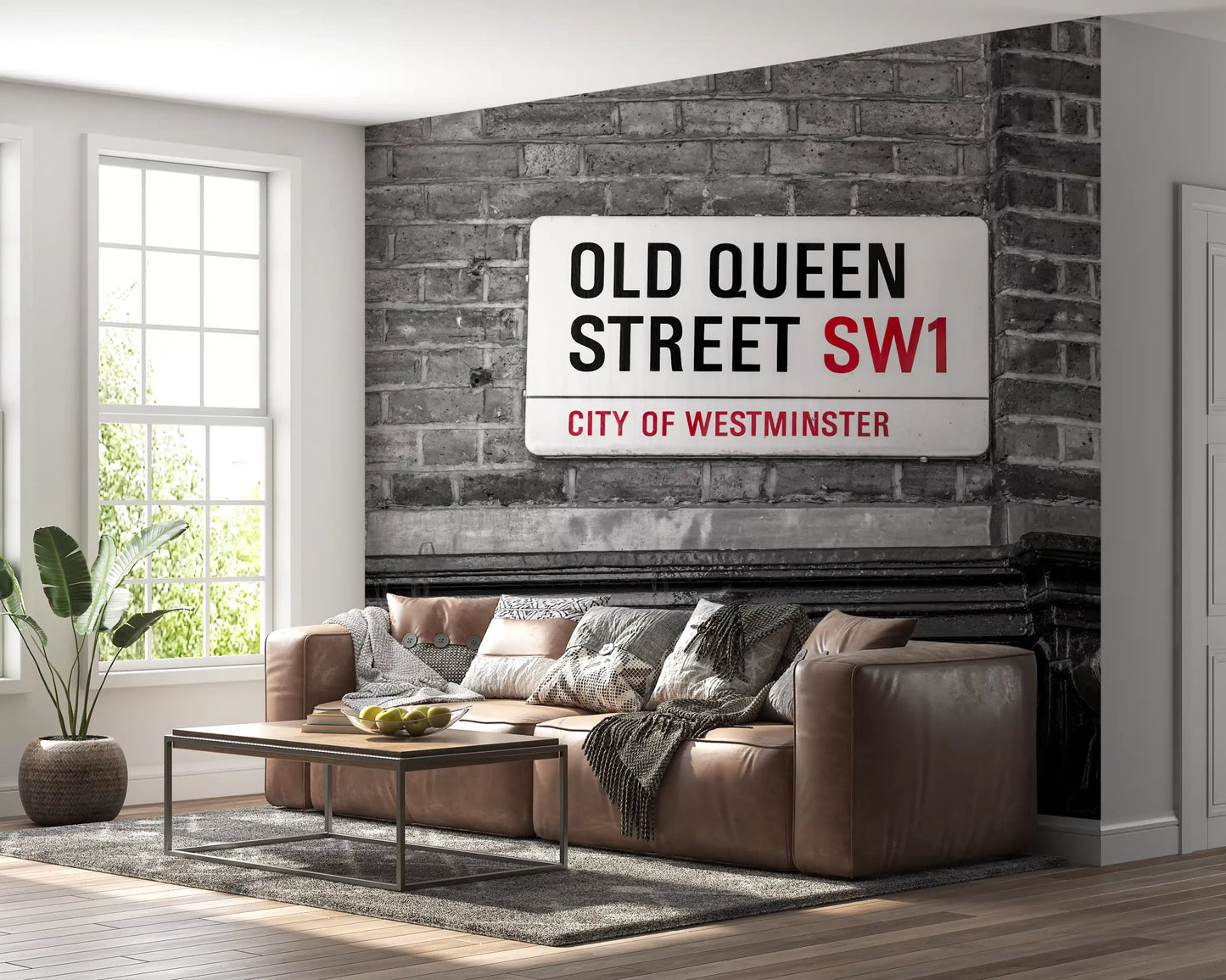 London Landmark Street Sign Wall Mural