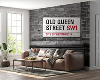 London Landmark Street Sign Wall Mural