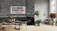 London Landmark Street Sign Wall Mural