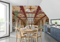 Minton Tile Architectural Archway Wall Mural