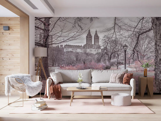 Central Park Skyline Promenade Wall Mural