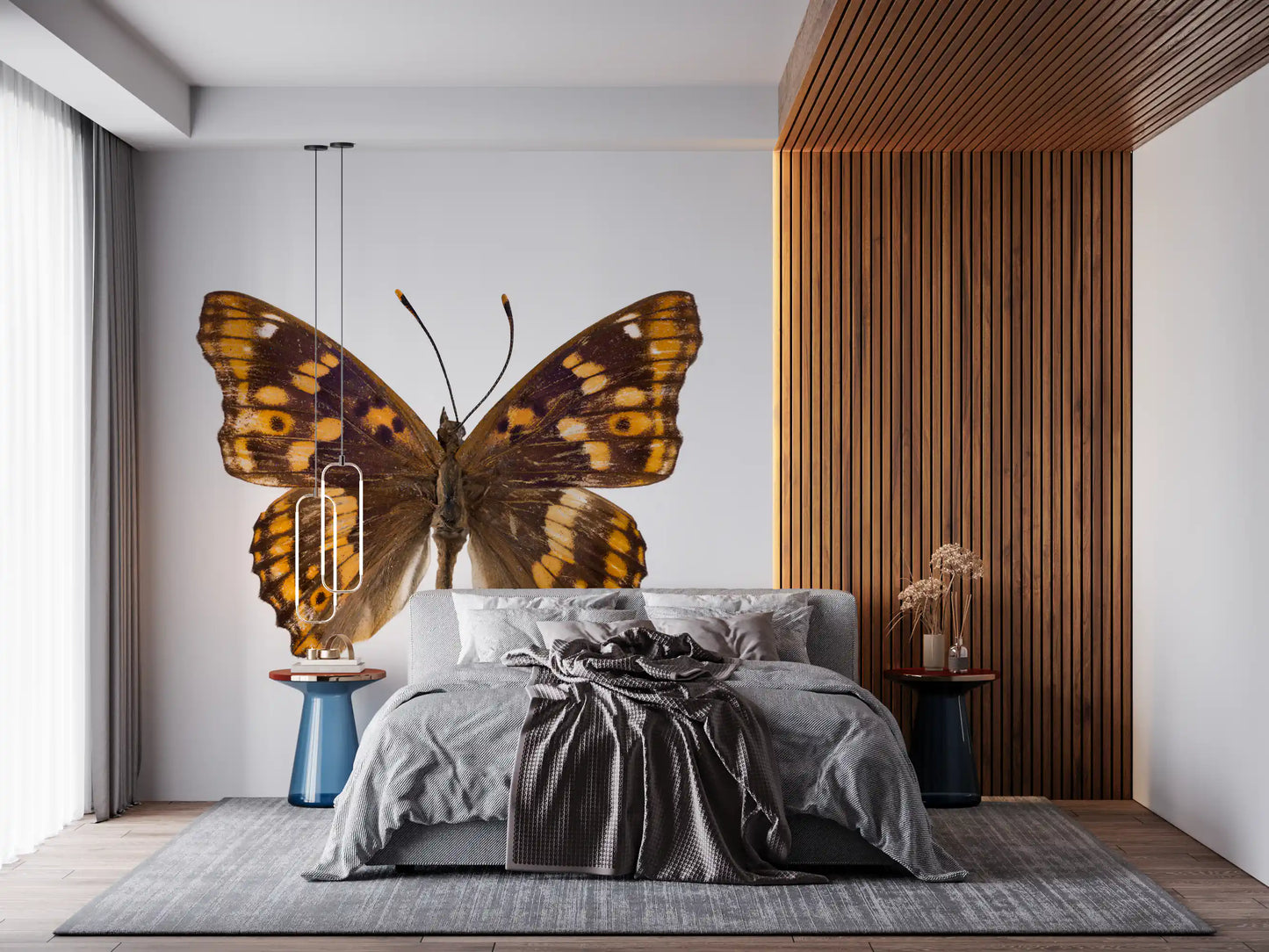 Amber Winged Monarch Wall Mural