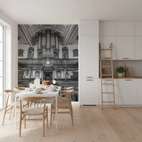 Historic Cathedral Pipe Organ Interior Wall Mural