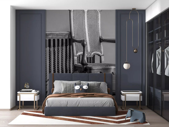 Heritage Ornate Carved Wood Detail Wall Mural