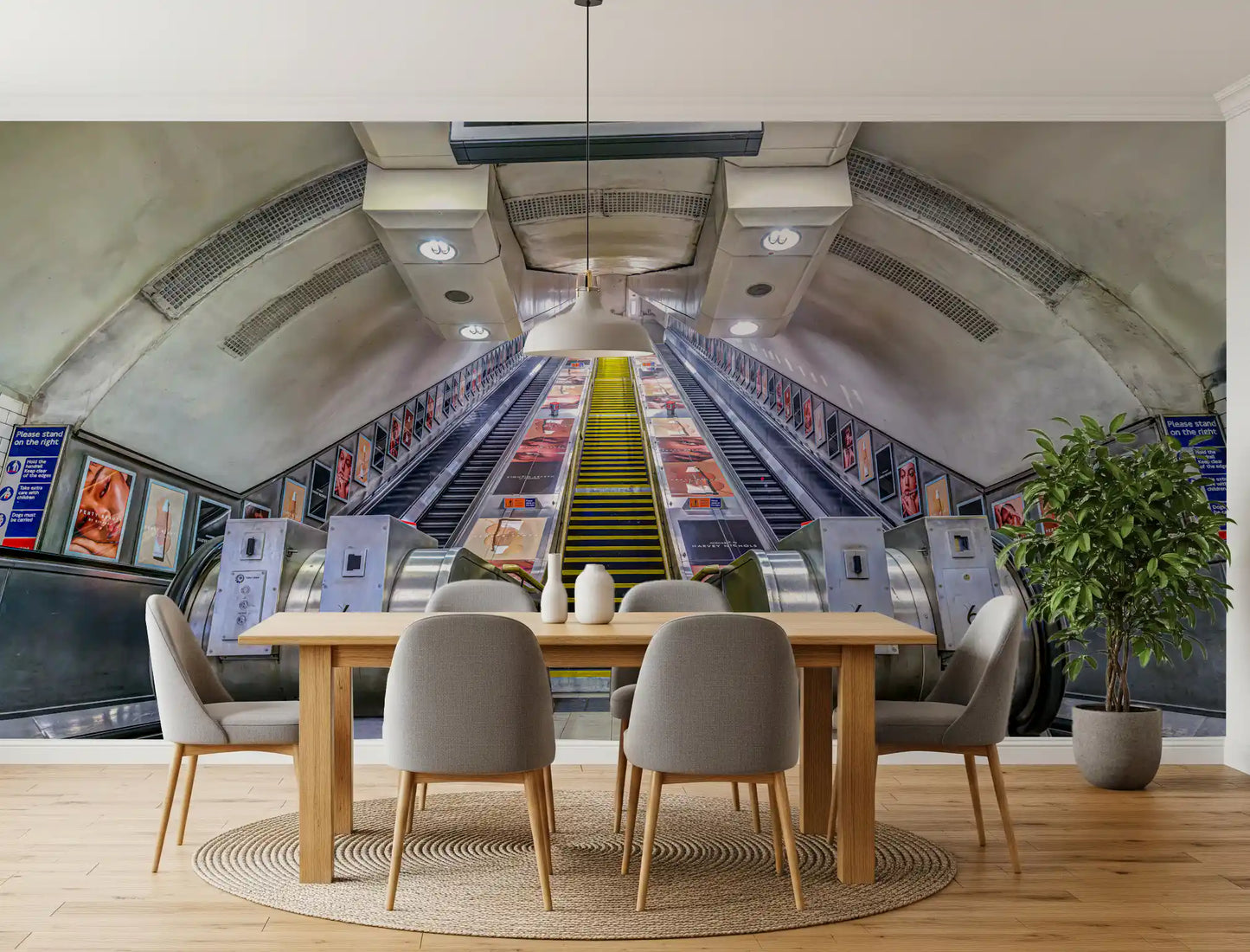 Metropolitan Underground Transit Wall Mural