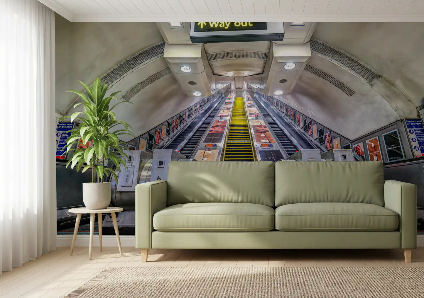 Metropolitan Underground Transit Wall Mural