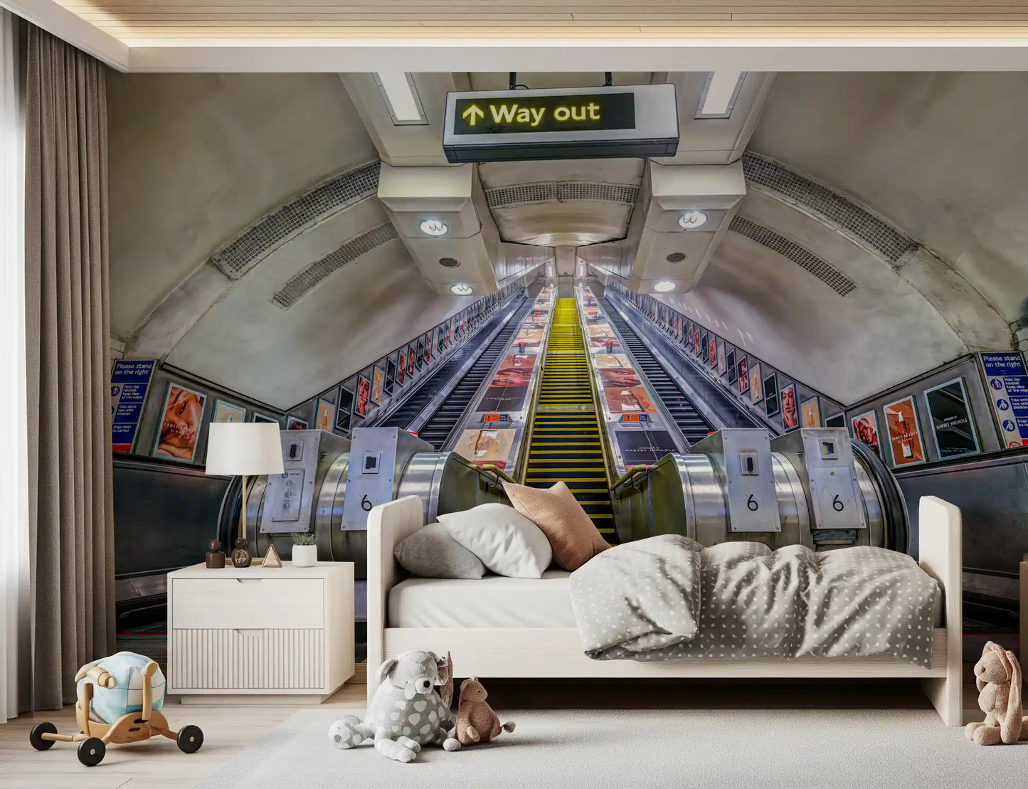 Metropolitan Underground Transit Wall Mural