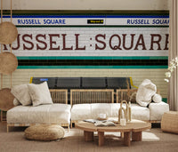 London Underground Heritage Subway Station Sign Wall Mural