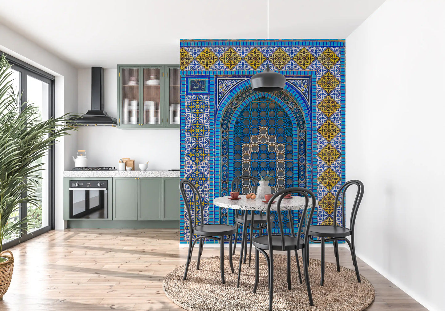 Middle Eastern Mosaic Arch Wall Mural