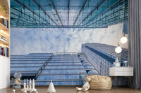 Glass Skyscraper Perspective Wall Mural
