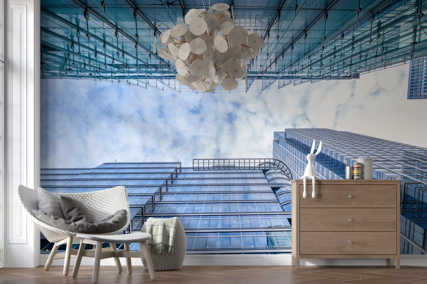 Glass Skyscraper Perspective Wall Mural