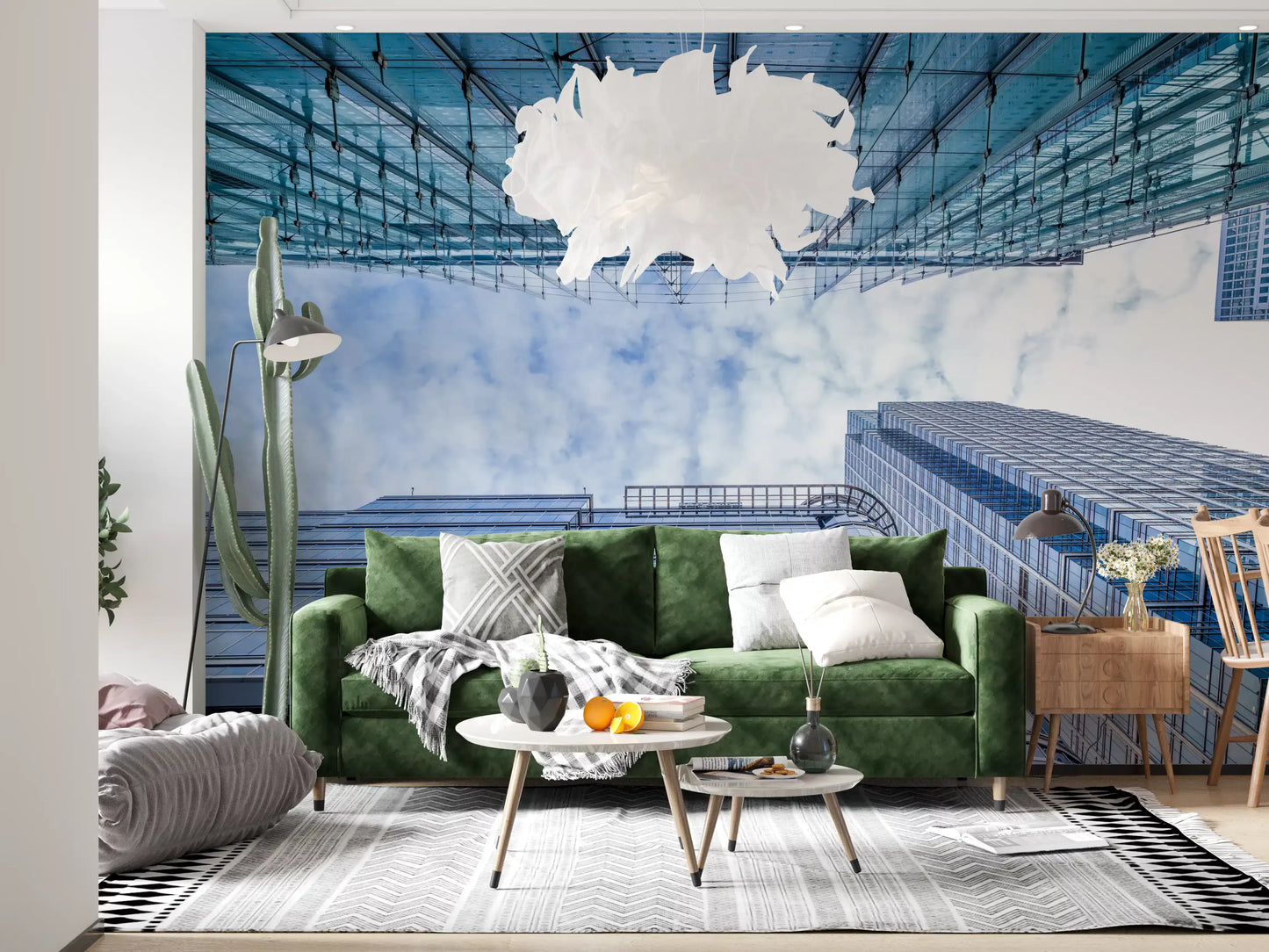 Glass Skyscraper Perspective Wall Mural