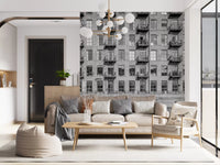 Industrial Riverside Brick Loft Facade Wall Mural