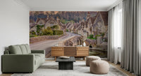 Cotswold Village Sunset Wall Mural