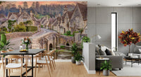 Cotswold Village Sunset Wall Mural