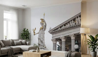 Athena Classical Statue Architecture Wall Mural