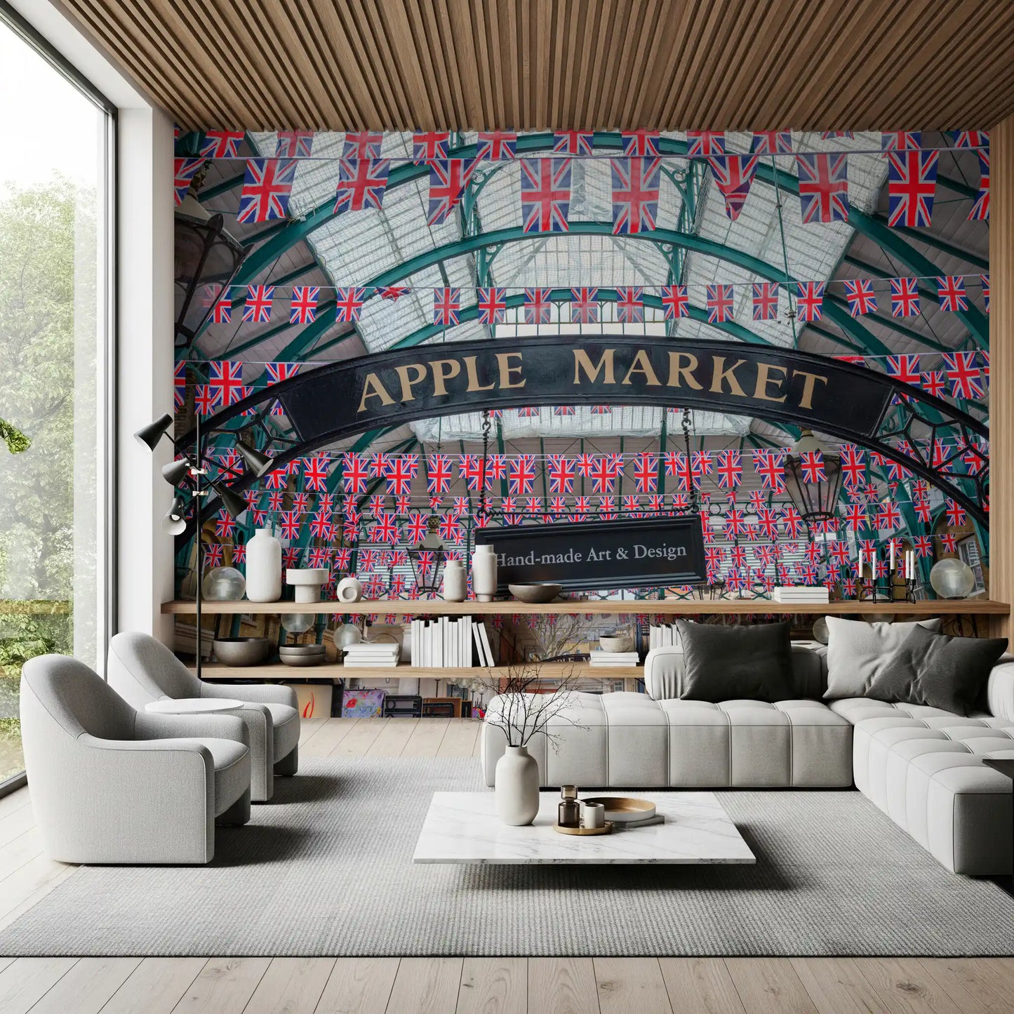Covent Garden Union Jack Celebration Wall Mural
