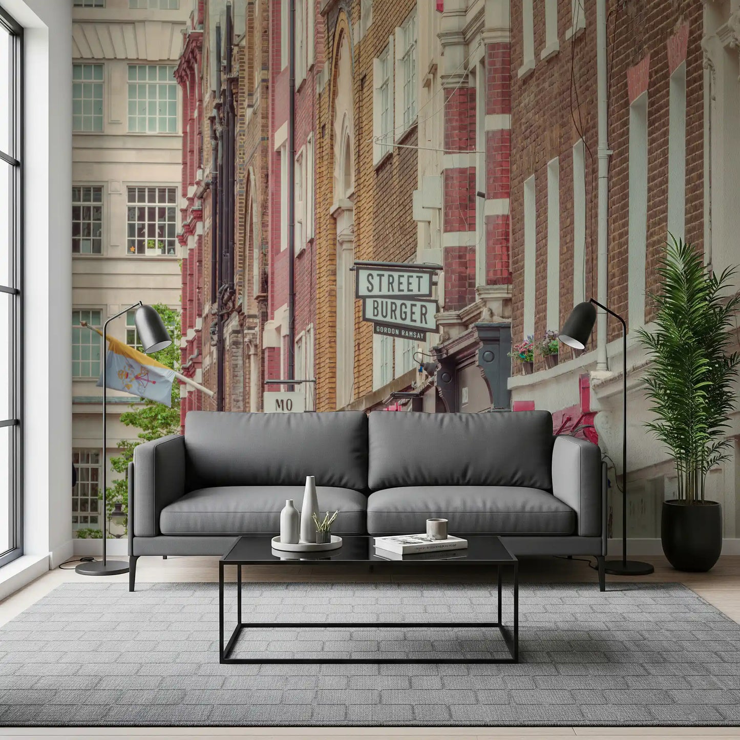Urban London Streetscape Wall Mural