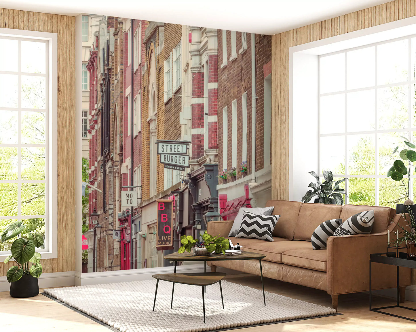 Urban London Streetscape Wall Mural