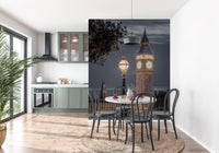 London Clock Tower Twilight Scene Wall Mural