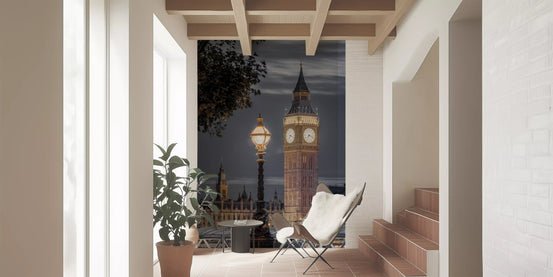 London Clock Tower Twilight Scene Wall Mural