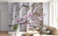Spring Blossom Branch Wall Mural