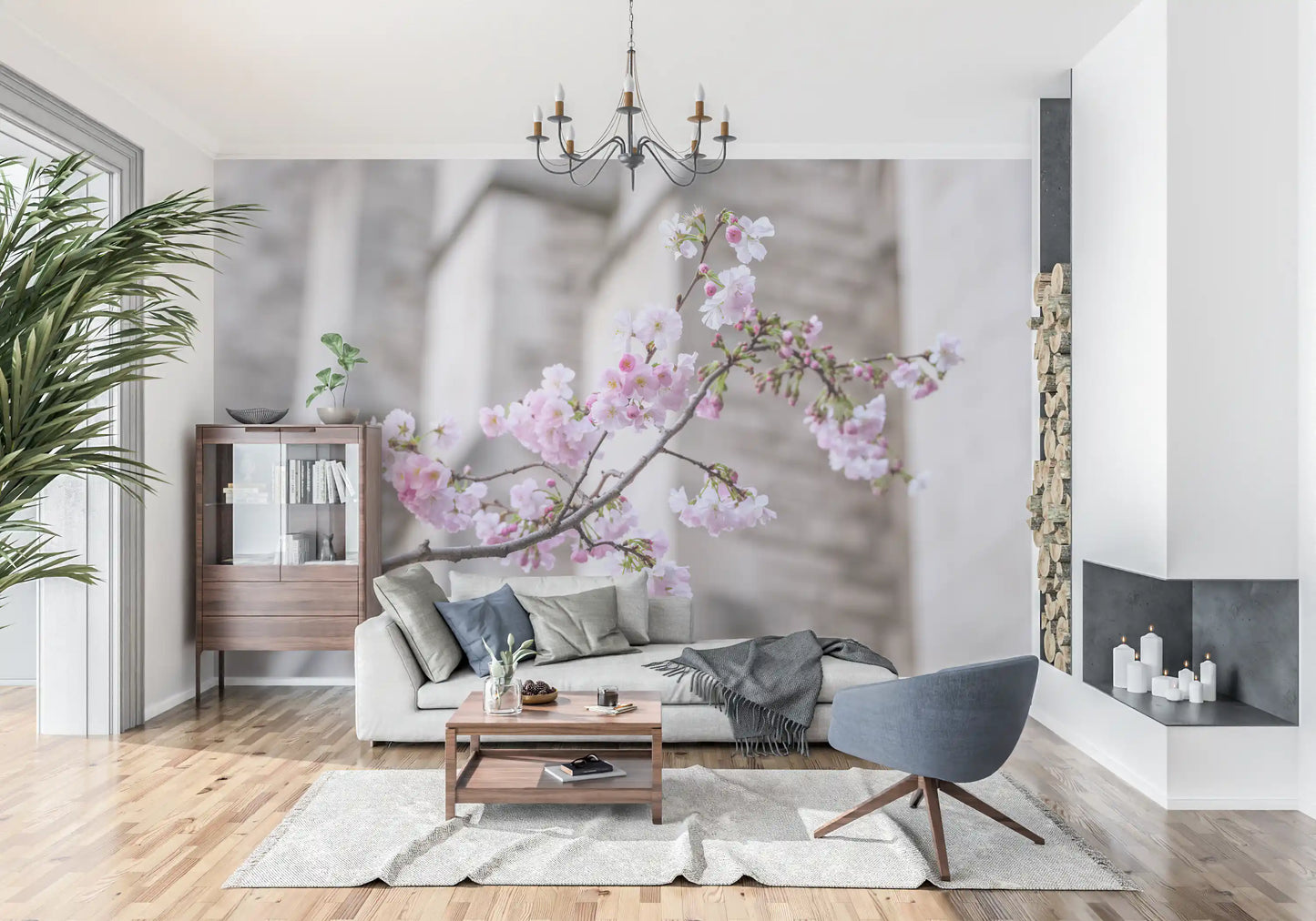 Spring Blossom Branch Wall Mural
