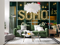 Urban Coffee House Neon Sign Wall Mural