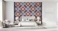 Victorian Geometric Floral Medallion Wall Mural