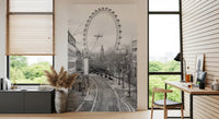 Monochrome London Landmark Skyline Wall Mural