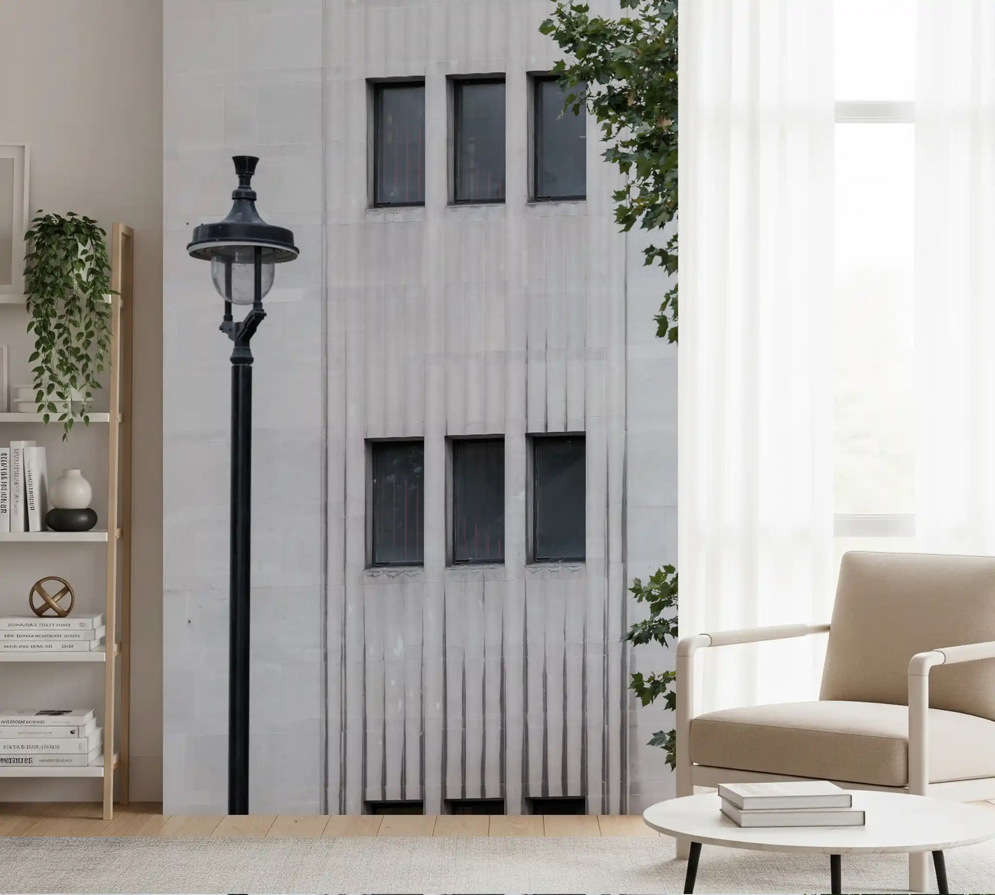 Urban Facade Geometry Wall Mural