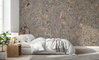 Natural Cork Grain Texture Wall Mural