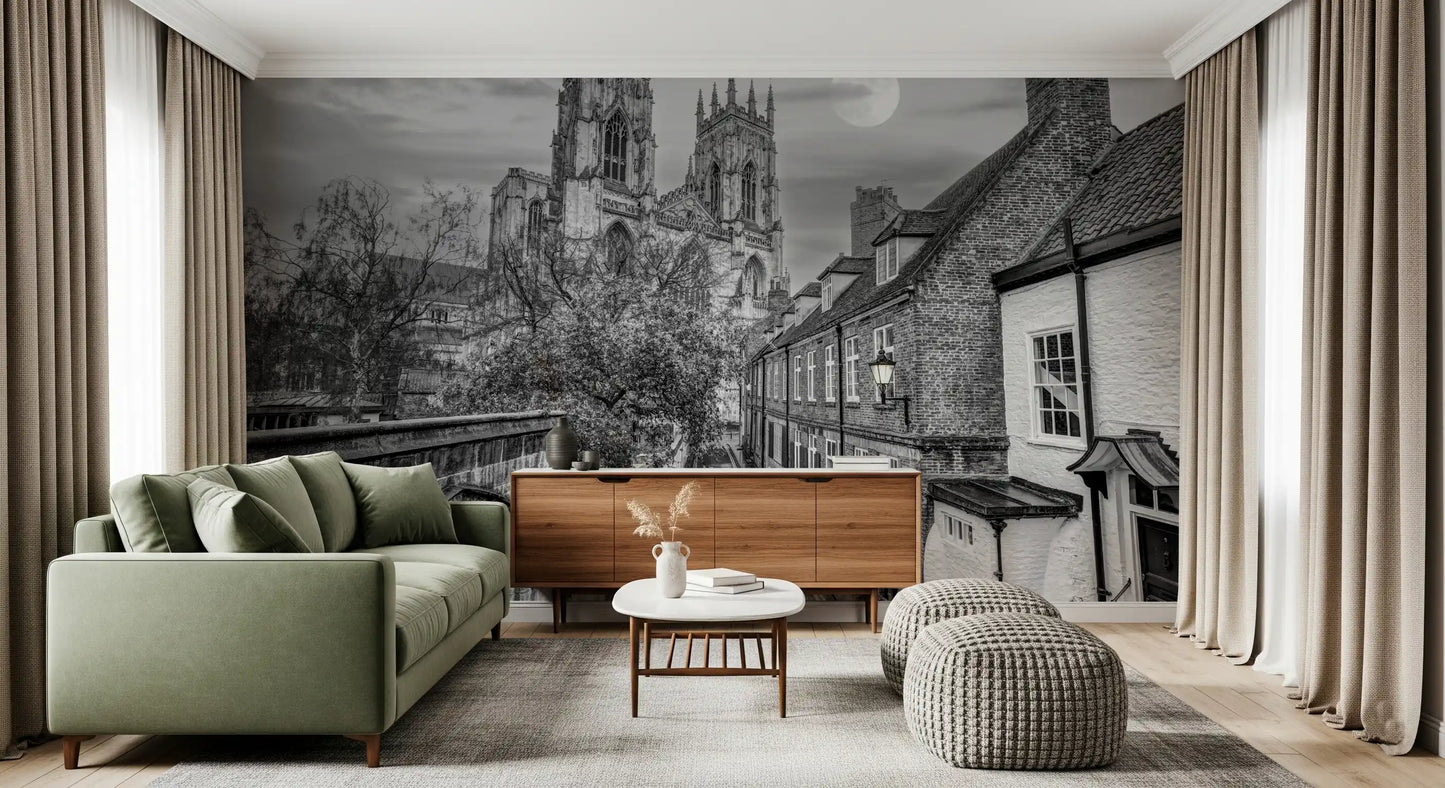 York Minster Moonlight Alley Wall Mural