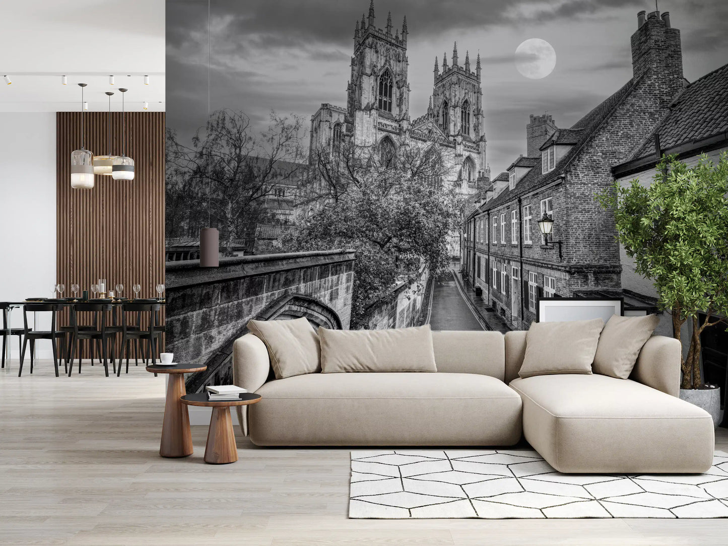 York Minster Moonlight Alley Wall Mural