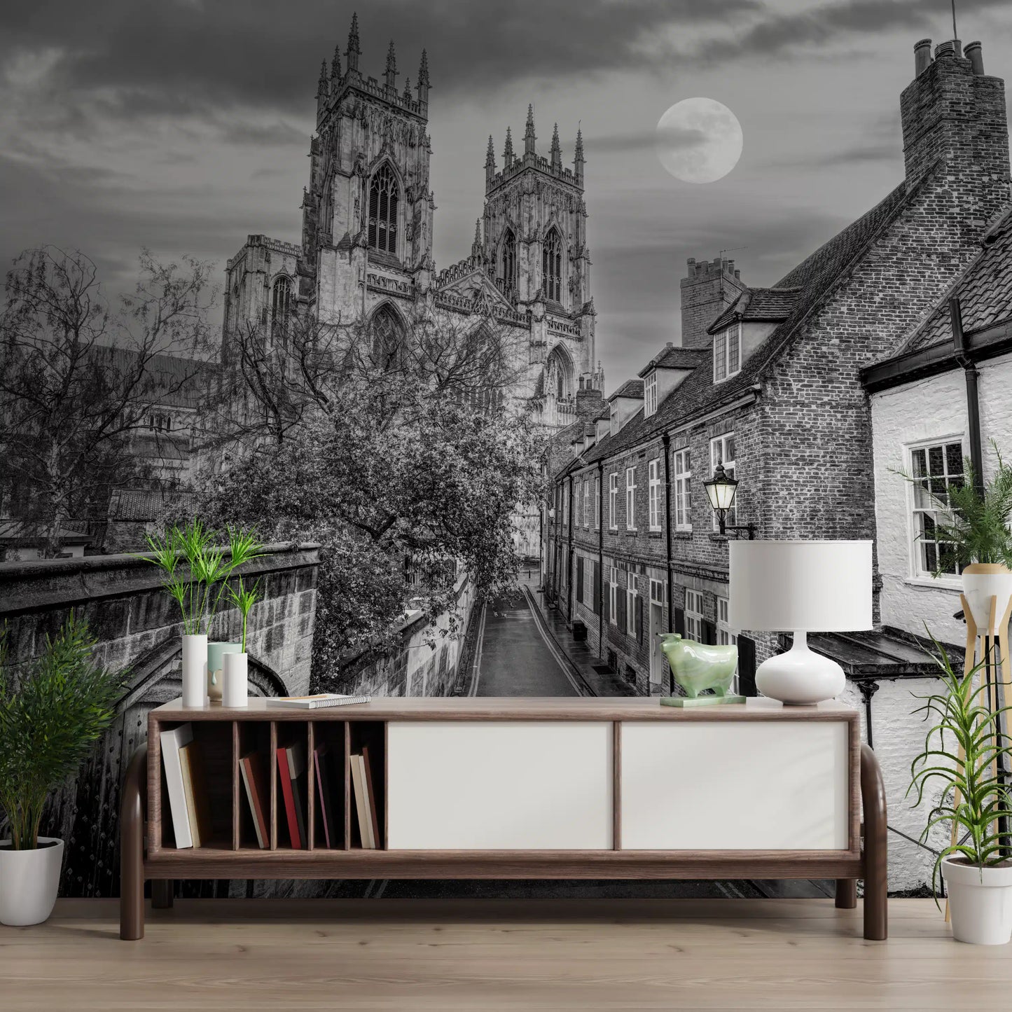York Minster Moonlight Alley Wall Mural